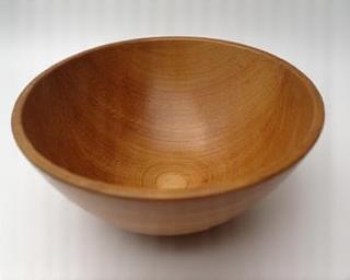 Hand-turned wooden bowl